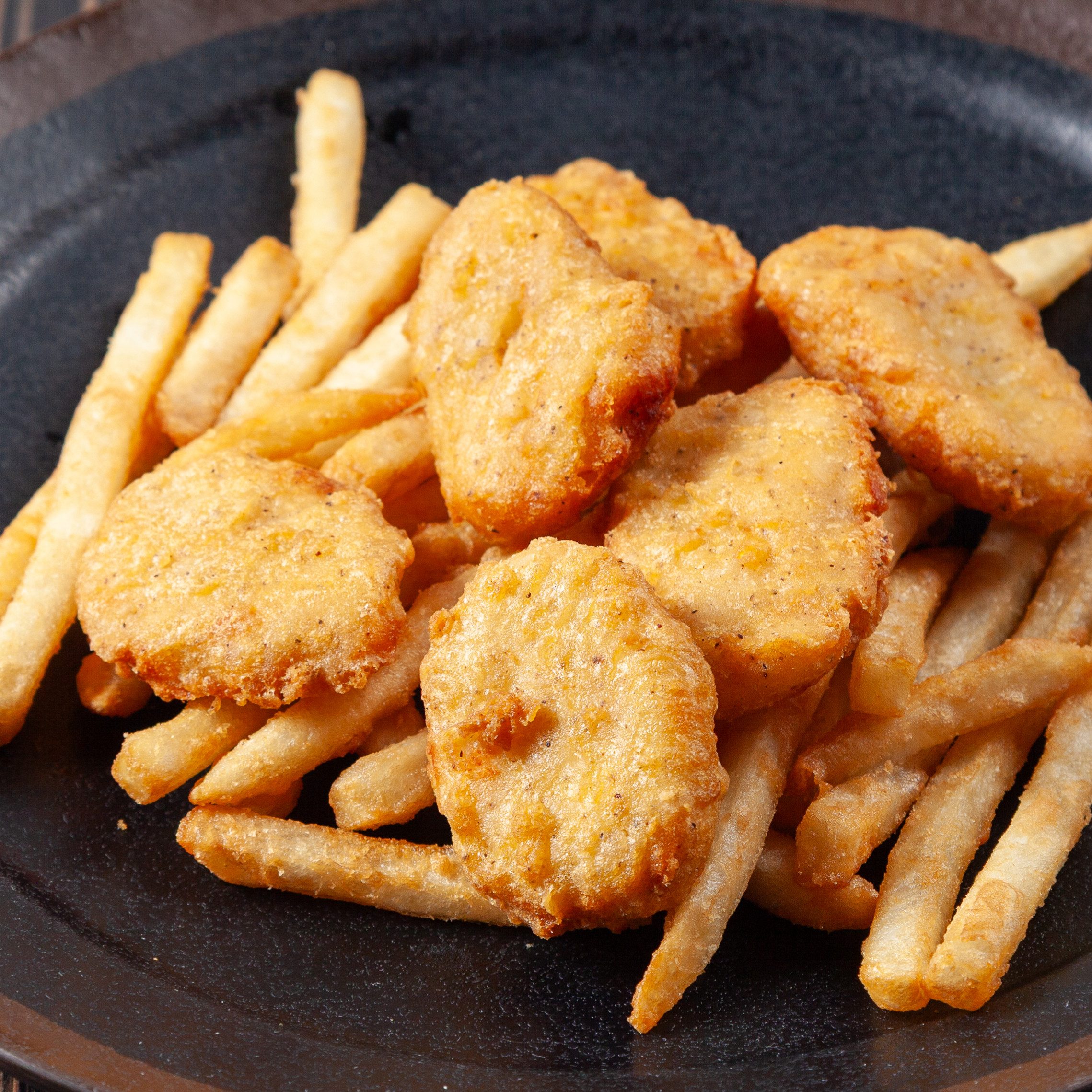 Trocitos De Pollo Con Papas.